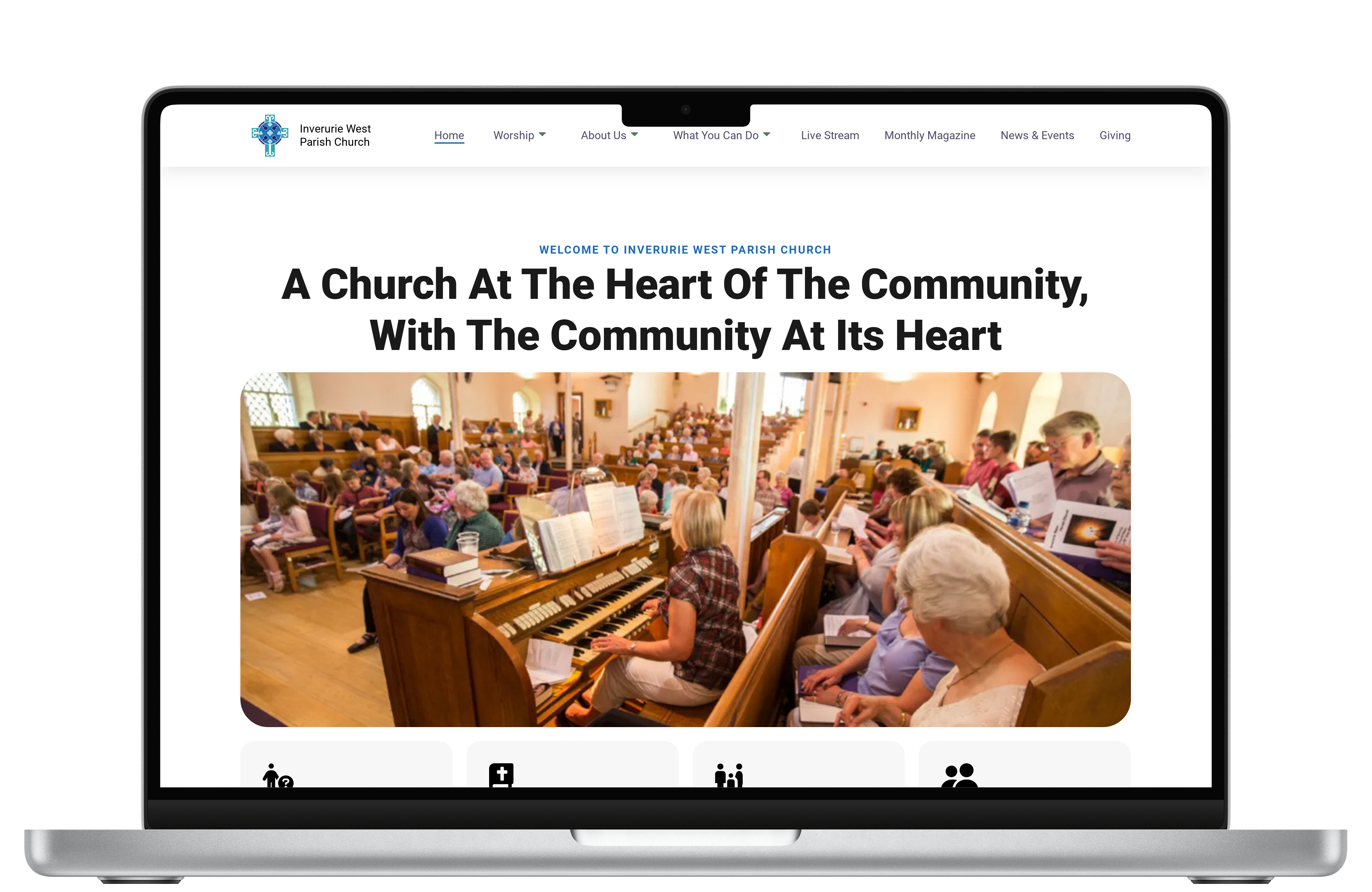 Screenshot of a website